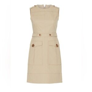 Toccin Safari Sleeveless Shift Dress - Size 10